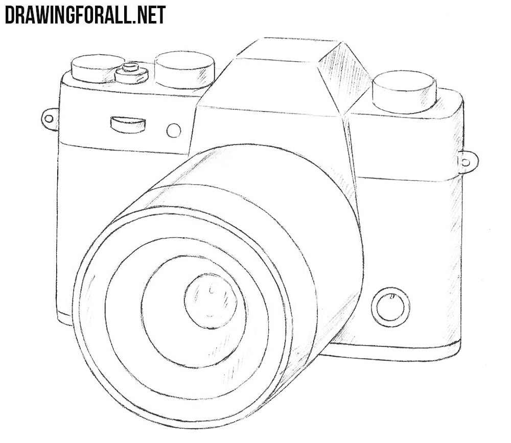 1000x867 Camera Drawing Free Download - Camera Line Drawing