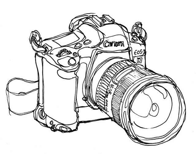 639x501 eos mkii line drawing of my camera joe - Camera Line Drawing