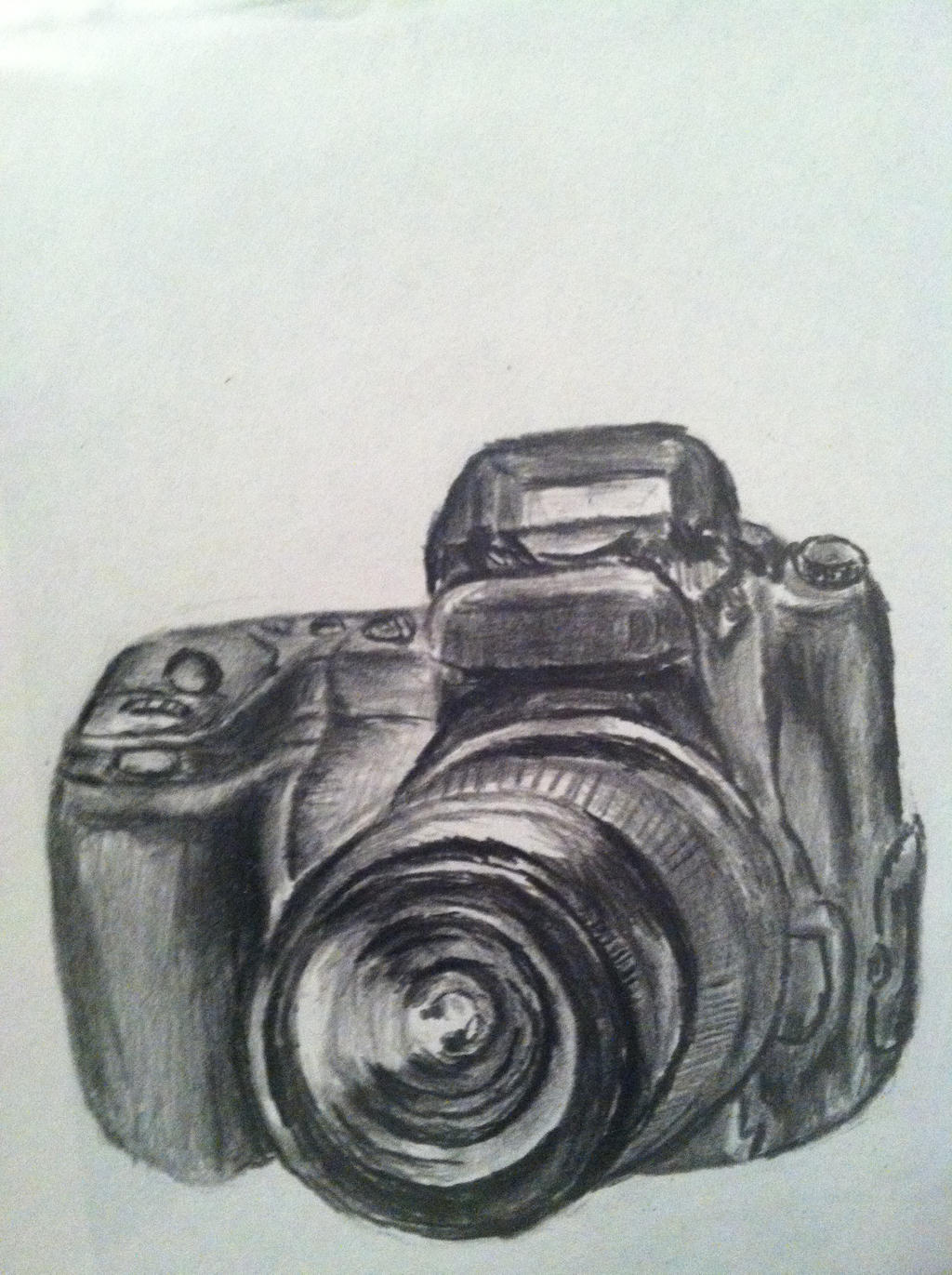 1024x1371 Pencil Drawing Of Camera - Camera Pencil Drawing