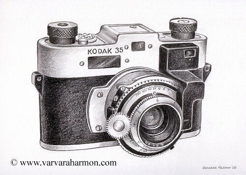 500x357 Varvara Harmon - Camera Pencil Drawing