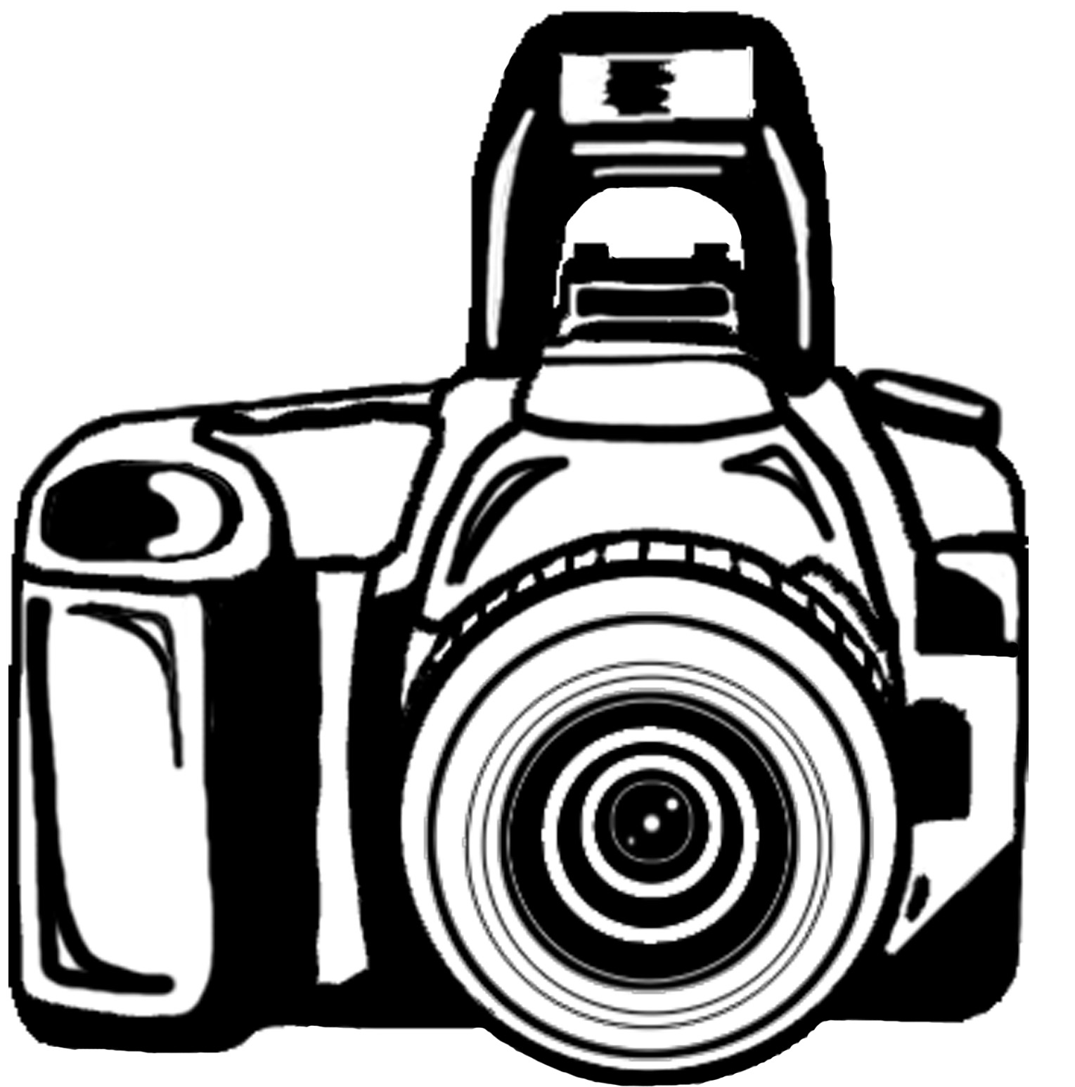 1529x1546 Clip Art Camera Drawing Clipart - Camera Picture Drawing