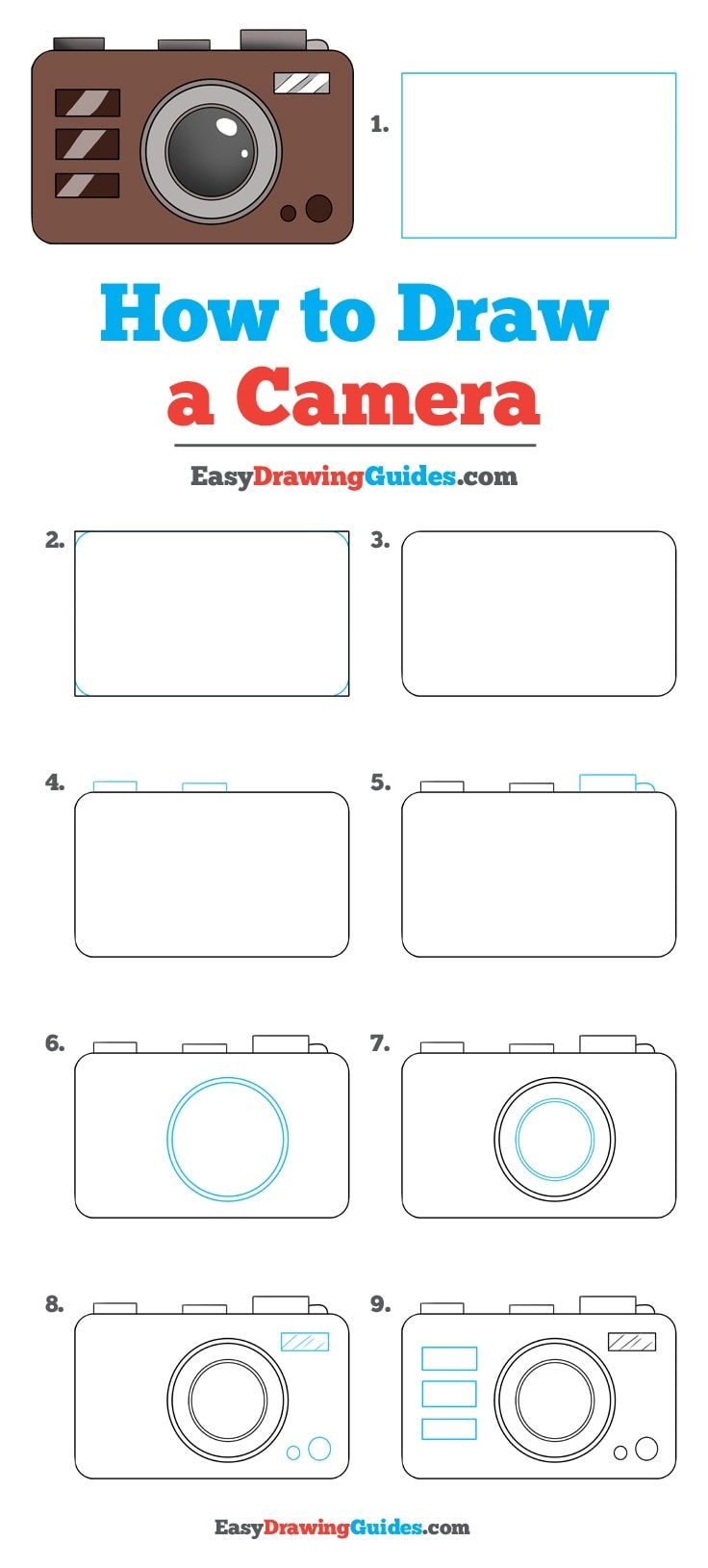 736x1629 How To Draw A Camera - Camera Picture Drawing
