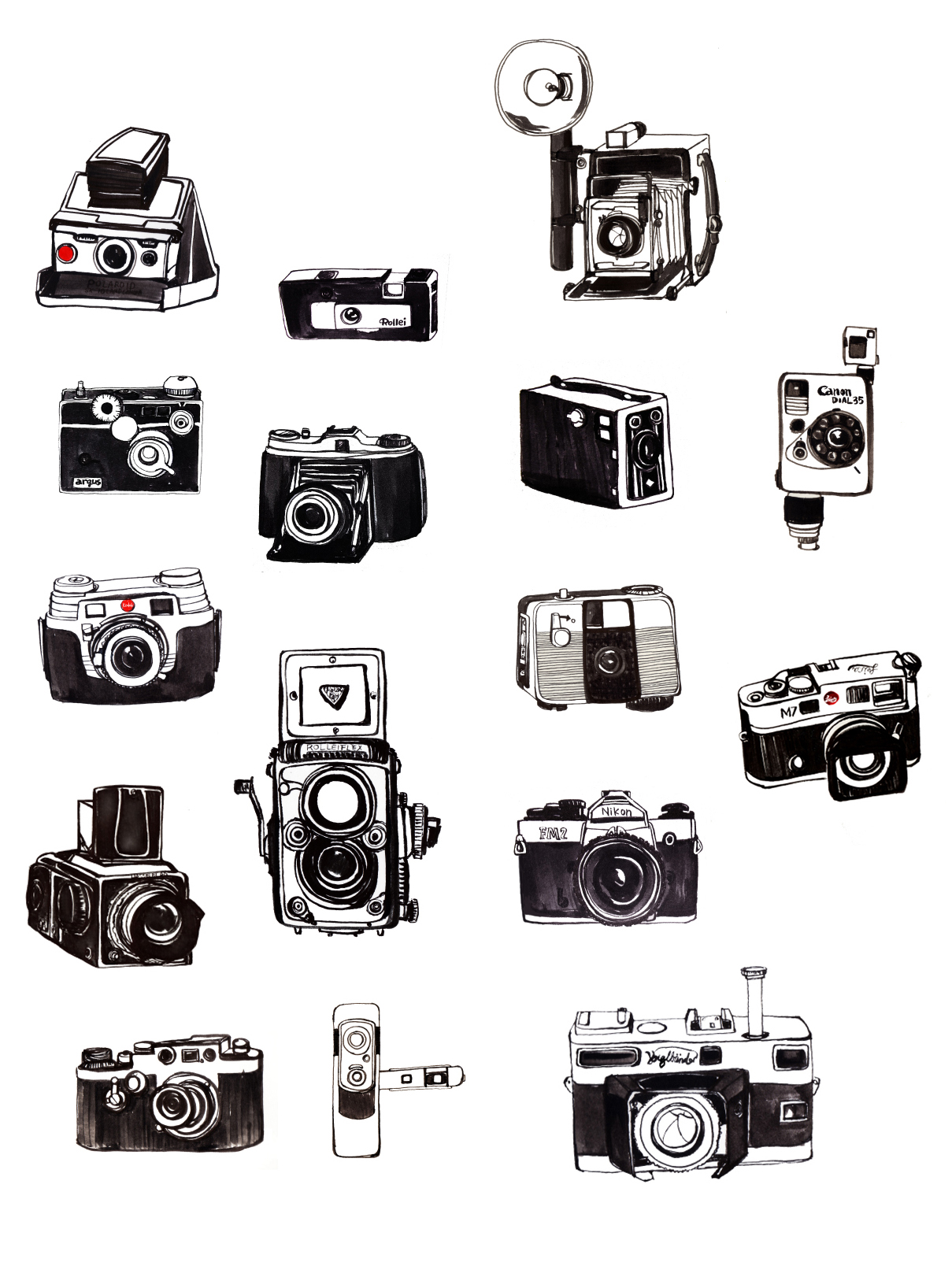 1209x1622 Old Vintage Camera Drawing Easy Drawn Retro Camera Stock Vector - Camera Simple Drawing