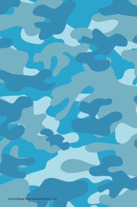 270x406 camouflage blue journal notebook pages x blank unlined - Camo Drawing