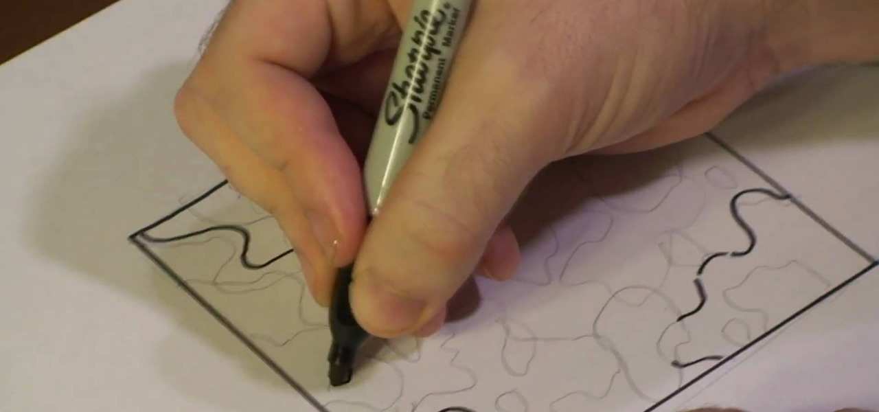 1280x600 how to draw a camouflage pattern drawing illustration - Camo Drawing