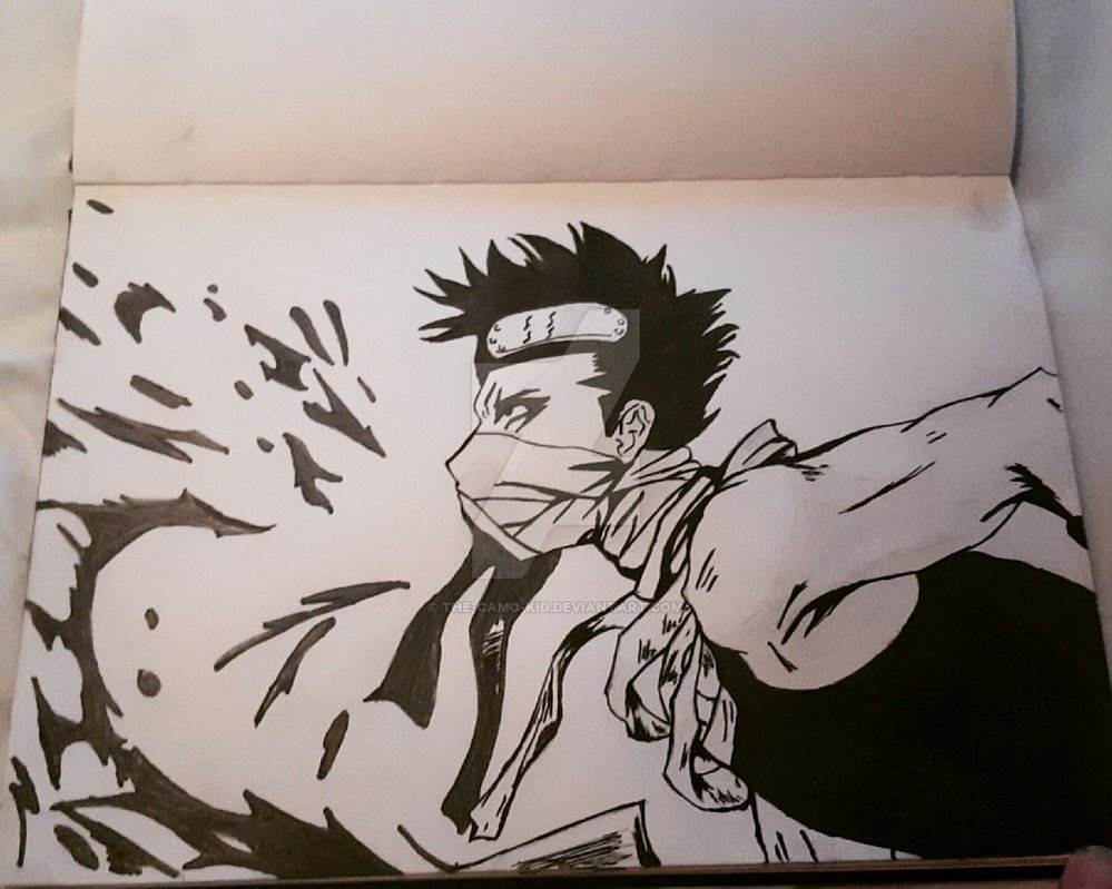 999x799 zabuza pen drawing - Camo Drawing