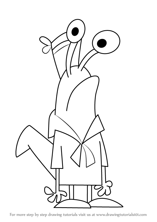 596x843 learn how to draw slinkman from camp lazlo - Camp Drawing