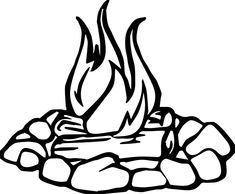 235x194 campfire pictures to color how to draw a campfire step - Campfire Drawing