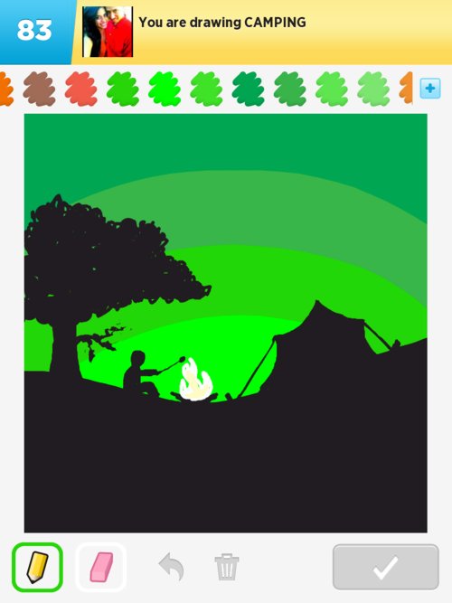 500x667 camping drawings - Camping Drawing