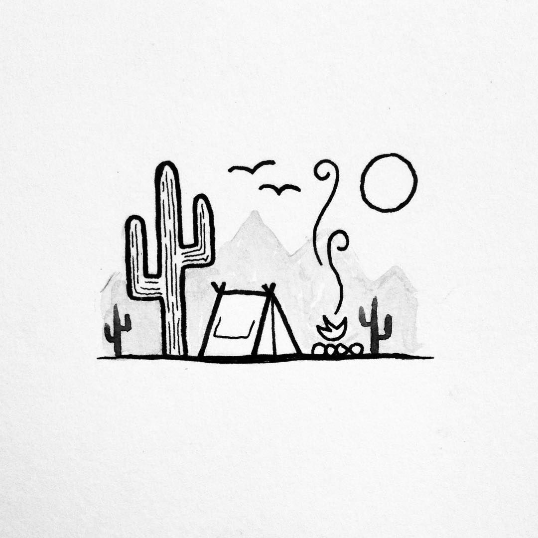 1080x1080 desert camping ashraf - Camping Drawing