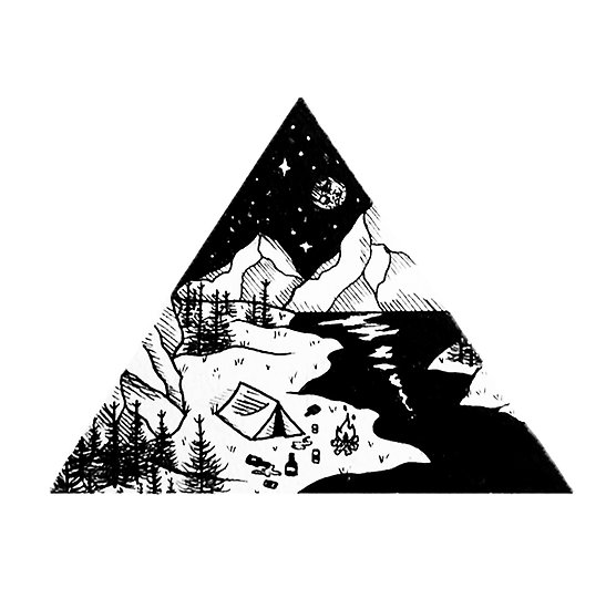 547x550 lake camping - Camping Drawing