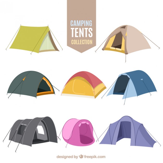 626x626 hand drawn camping tent collection vector free download - Camping Tent Drawing