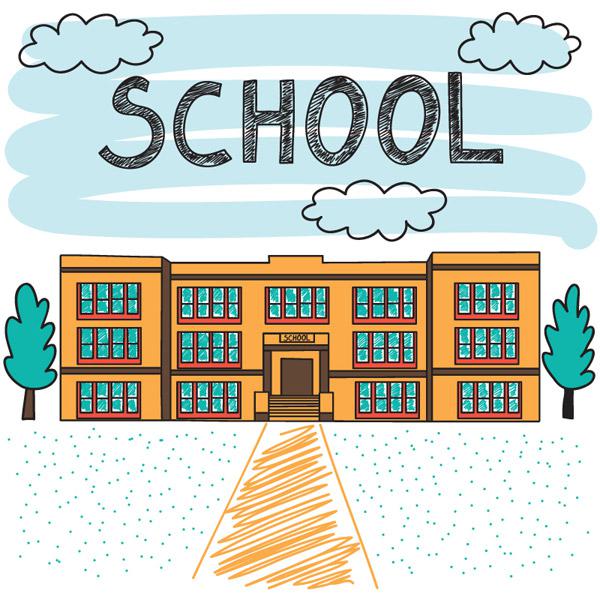 600x600 drawing campus illustration vector - Campus Drawing