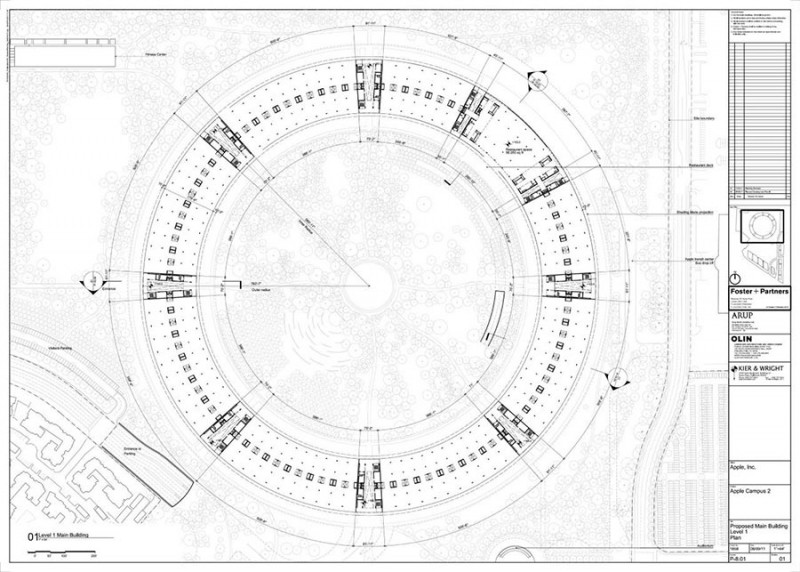800x572 foster partners apple campus drawing map - Campus Drawing