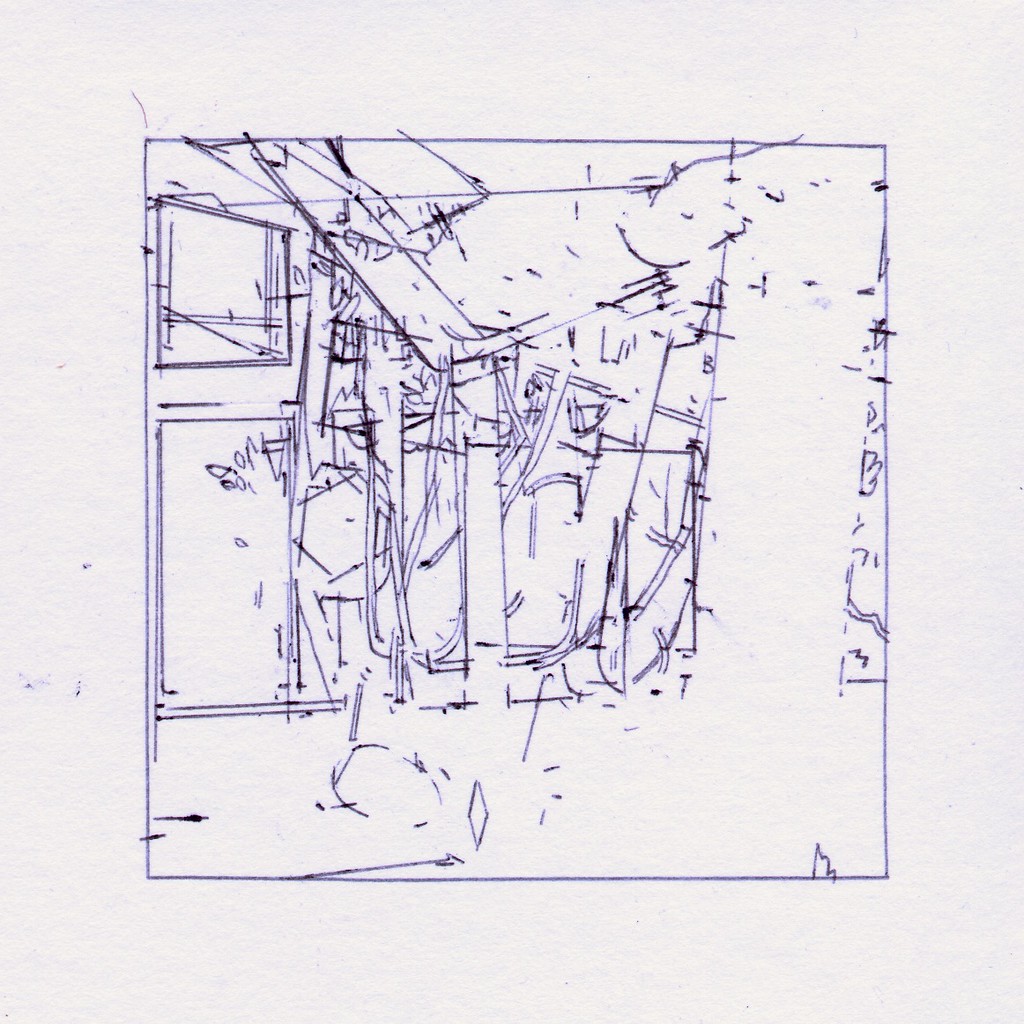 1024x1024 penn campus drawing ballpoint pen on paper x inch - Campus Drawing