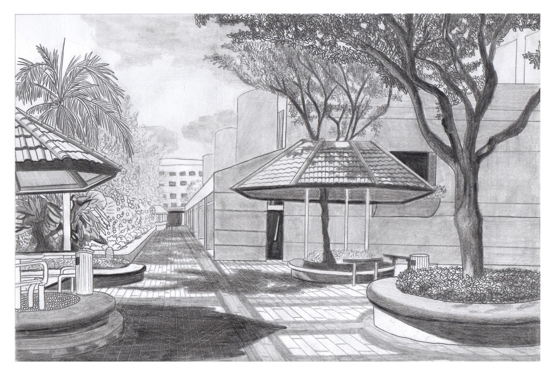 Campus Drawing at PaintingValley.com | Explore collection of Campus Drawing