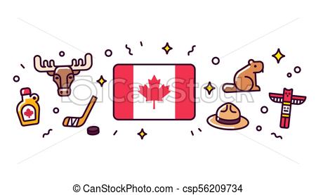 450x277 canada symbols illustration canada banner design elements - Canada Drawing
