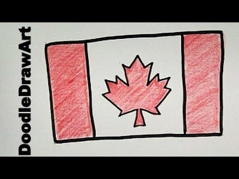 480x360 Drawing Idea How To Draw A Canadian Flag - Canada Flag Drawing