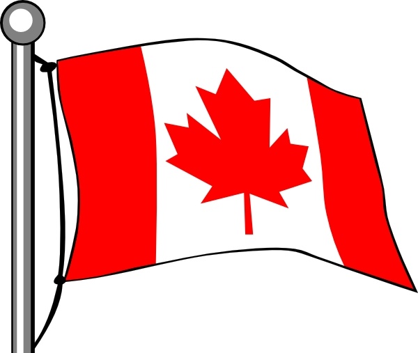 600x507 canada flag flying clip art free vector in open office drawing - Canada Flag Drawing