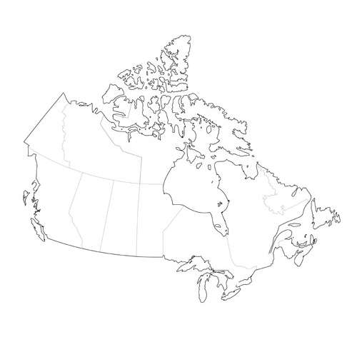 Canada Map Drawing at PaintingValley.com | Explore collection of Canada ...