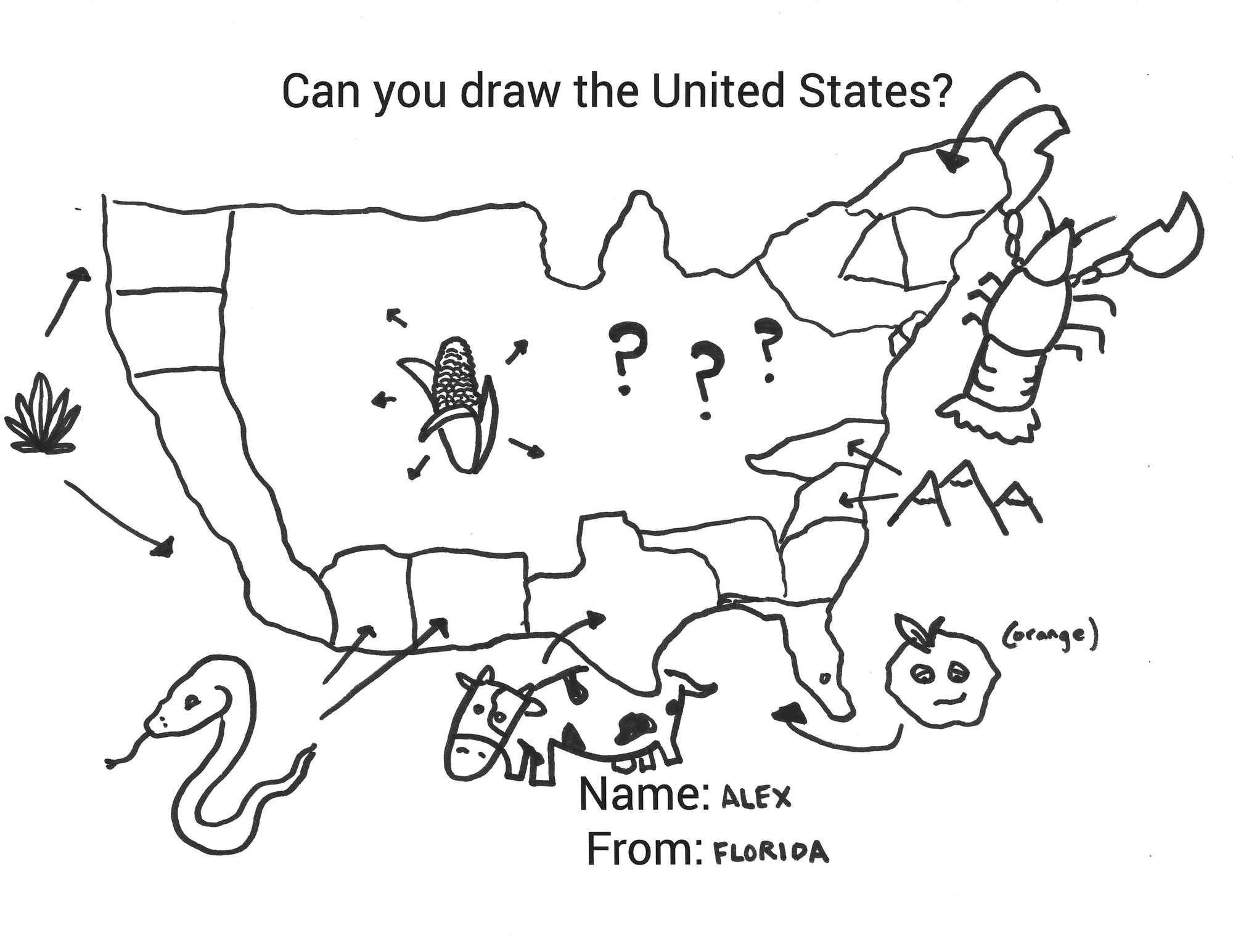 2000x1545 united states map drawing fresh drawings the united states map - Canada Map Drawing