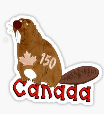 210x230 canadian beaver drawing stickers redbubble - Canadian Beaver Drawing