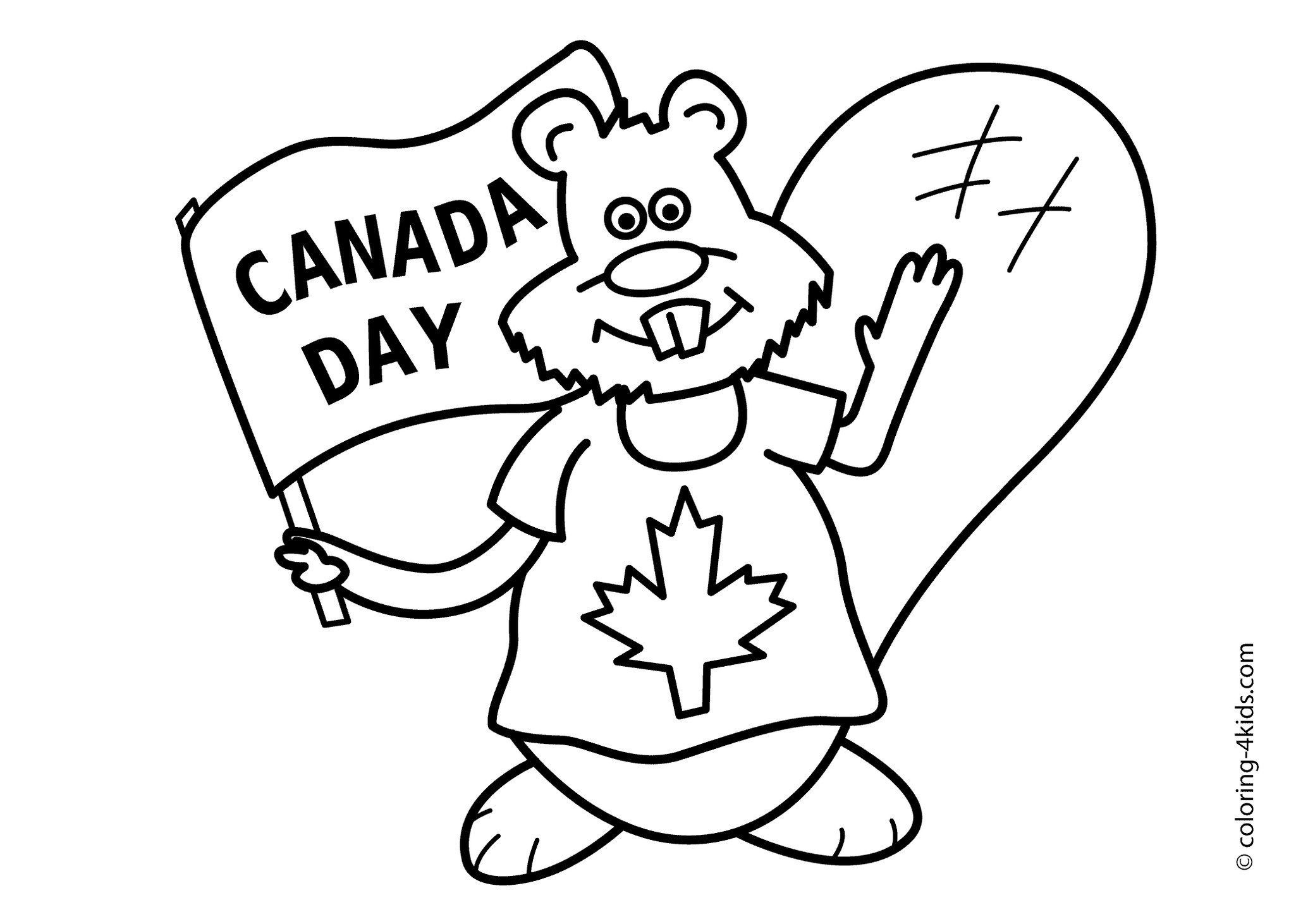 2050x1462 promising beaver colouring pages canadian coloring - Canadian Beaver Drawing