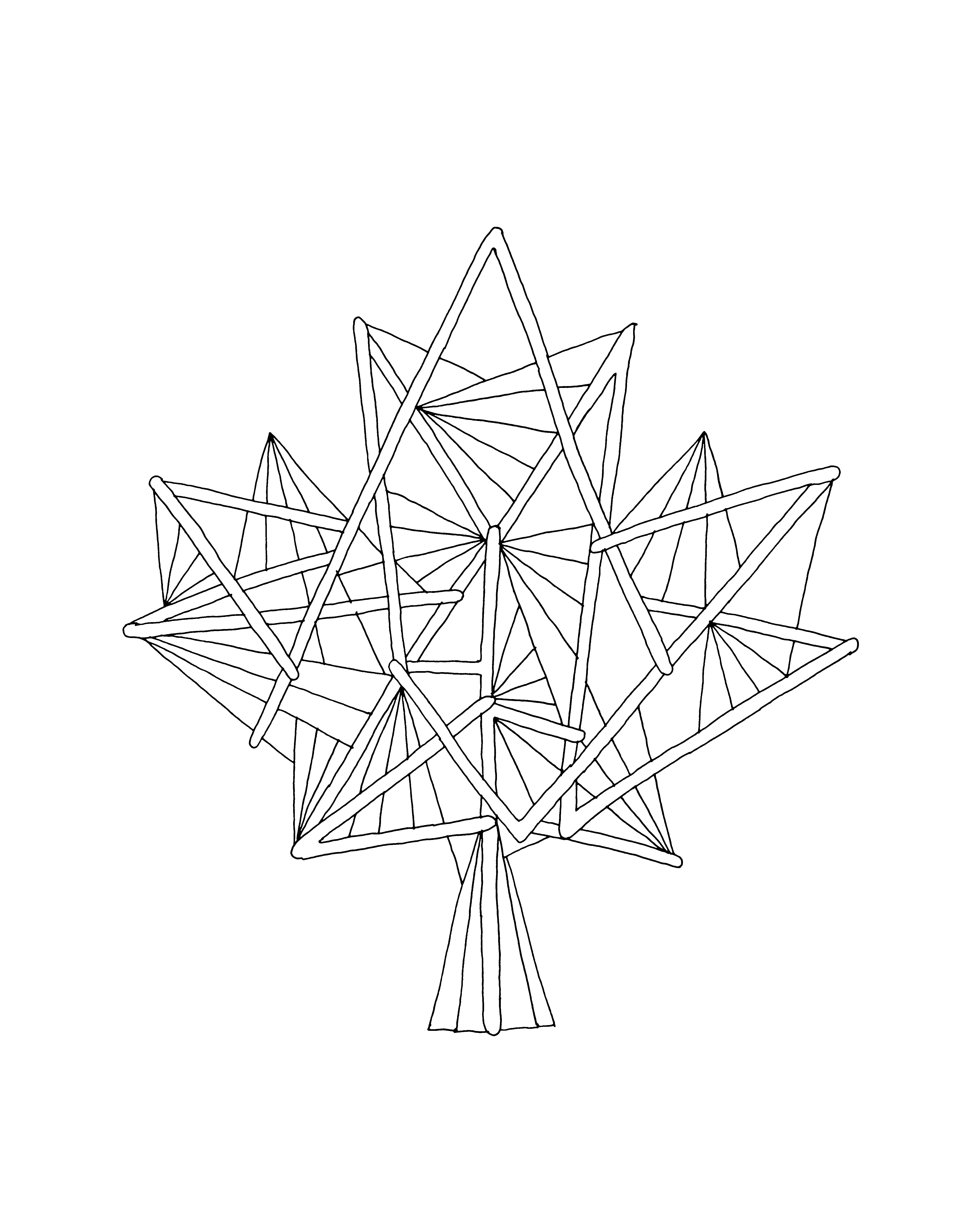 4800x6000 pages canadian maple leaf colouring - Canadian Leaf Drawing