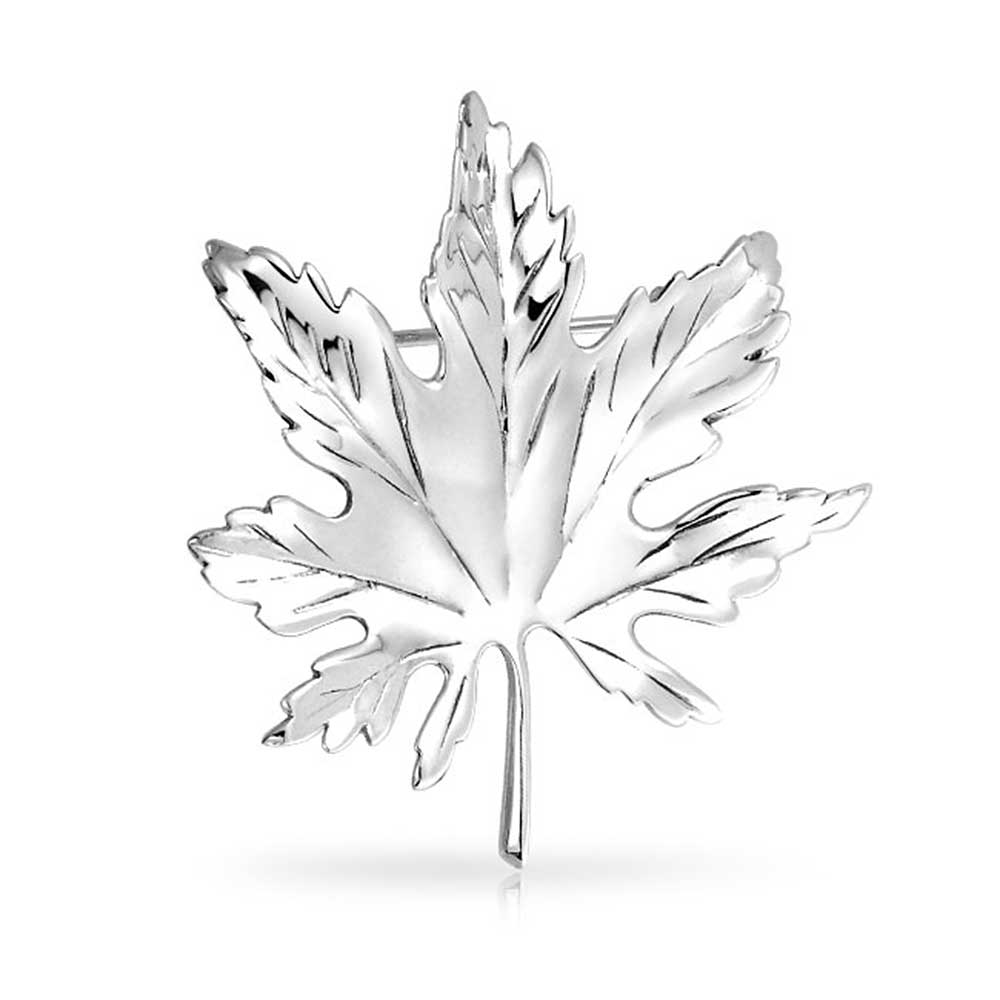 1000x1000 sterling silver canada day maple leaf pin brooch - Canadian Maple Leaf Drawing