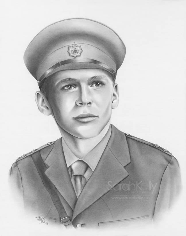 648x821 blog sarah kelly realistic pencil drawings created - Canadian Soldier Drawing