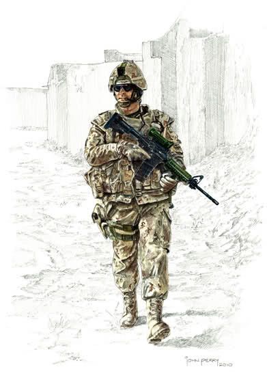 Canadian Soldier Drawing at PaintingValley.com | Explore collection of ...