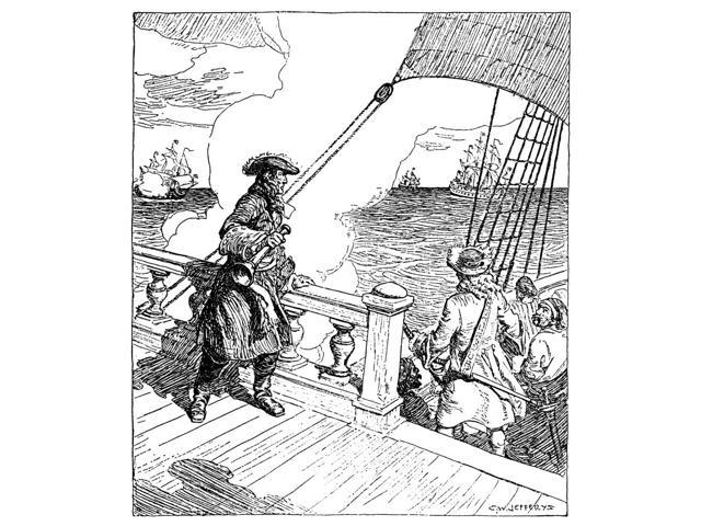 640x480 Sieur Diberville - Canadian Soldier Drawing