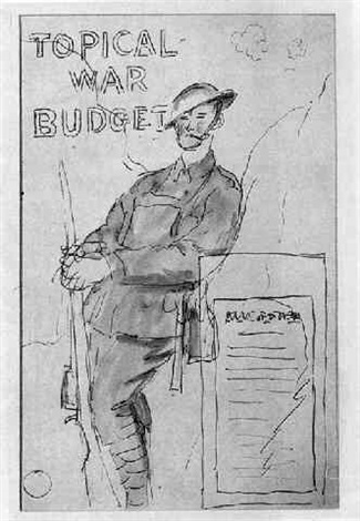 325x470 Topical War Budget - Canadian Soldier Drawing