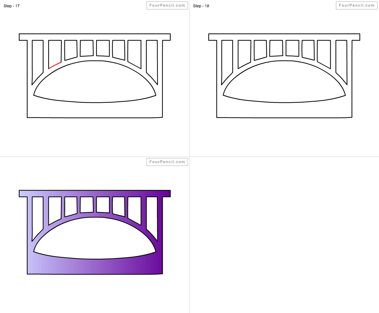 1250x1032 how to draw canal for kids step - Canal Drawing