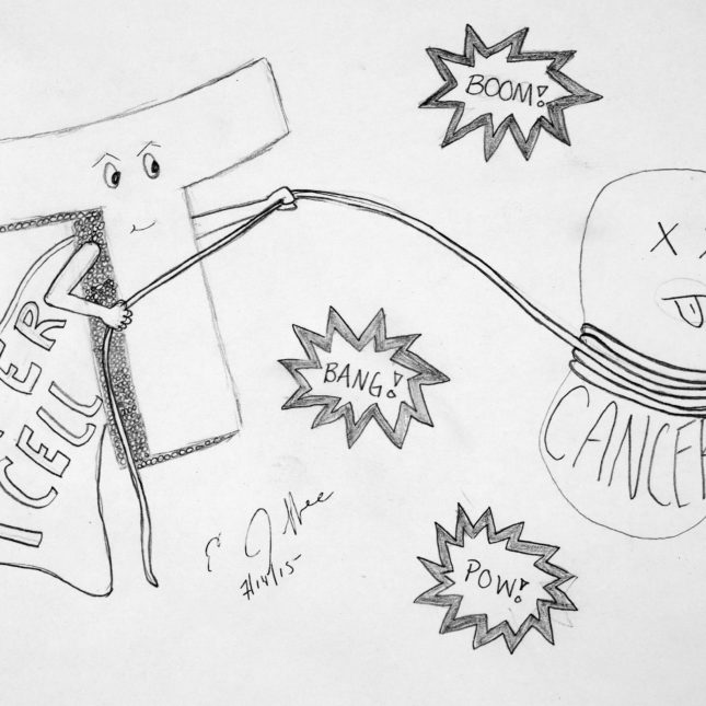 645x645 cartoons offer a peek into cancer immunotherapy and scientists - Cancer Drawing