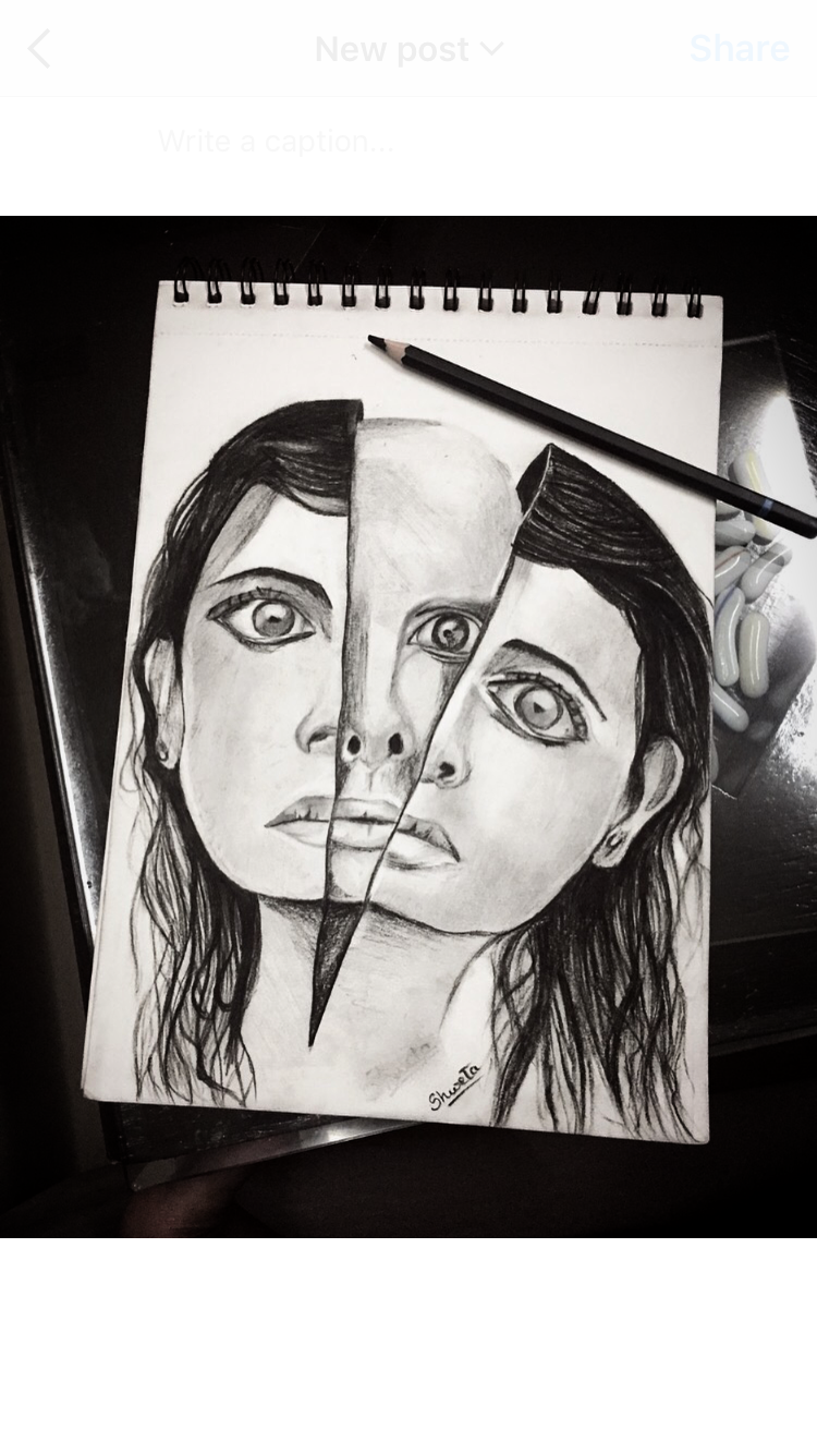 750x1334 Story Of Cancer Patient Charcoal Drawing Art Drawings - Cancer Drawing