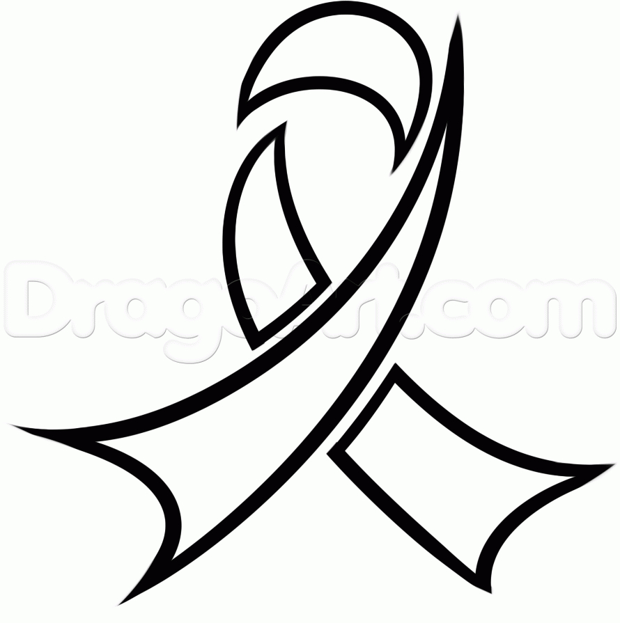 Cancer Ribbon Drawing at PaintingValley.com | Explore collection of