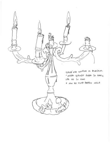 375x485 candelabra drawings for sale saatchi art - Candelabra Drawing