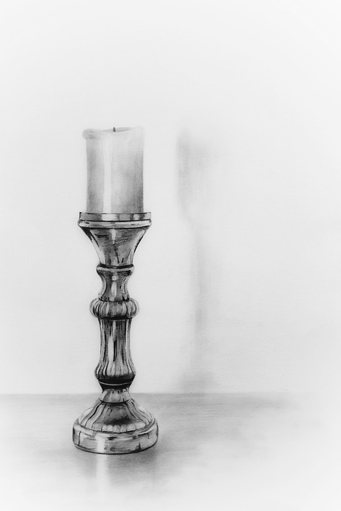 480x720 free photo candlestick graphite candle pencil pencil drawing - Candle Drawing