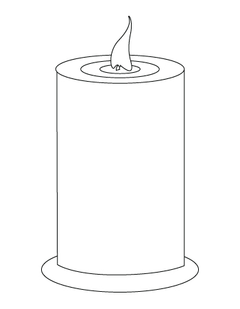 350x450 candle drawing childrens drawings - Candle Drawing