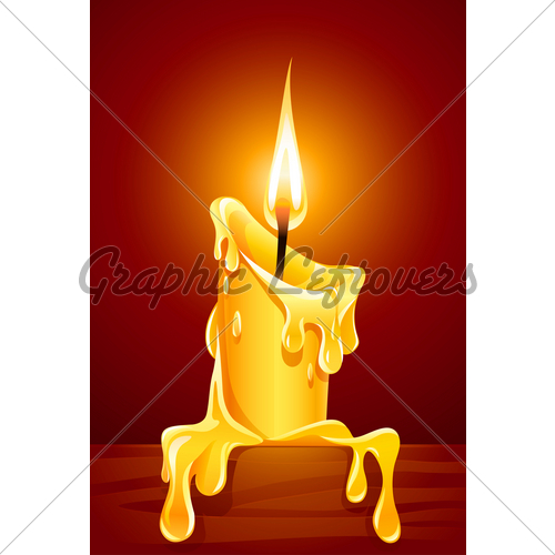 500x500 flame of burning candle with dripping wax gl stock images - Candle Flame Drawing