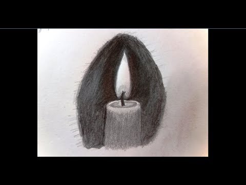 480x360 how to draw a candle flame step - Candle Flame Drawing