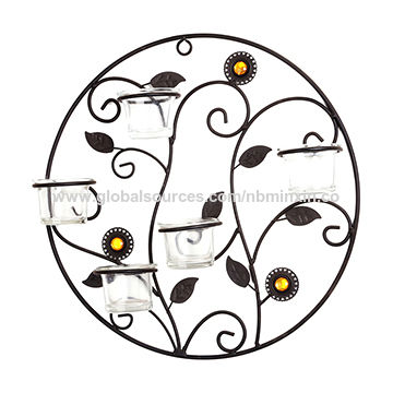 360x360 china round metal candle holder on wall for votive bulk on global - Candle Holder Drawing