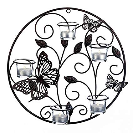 425x425 Sconces, Metal Butterfly Candle Holder Decorative Wall - Candle Holder Drawing