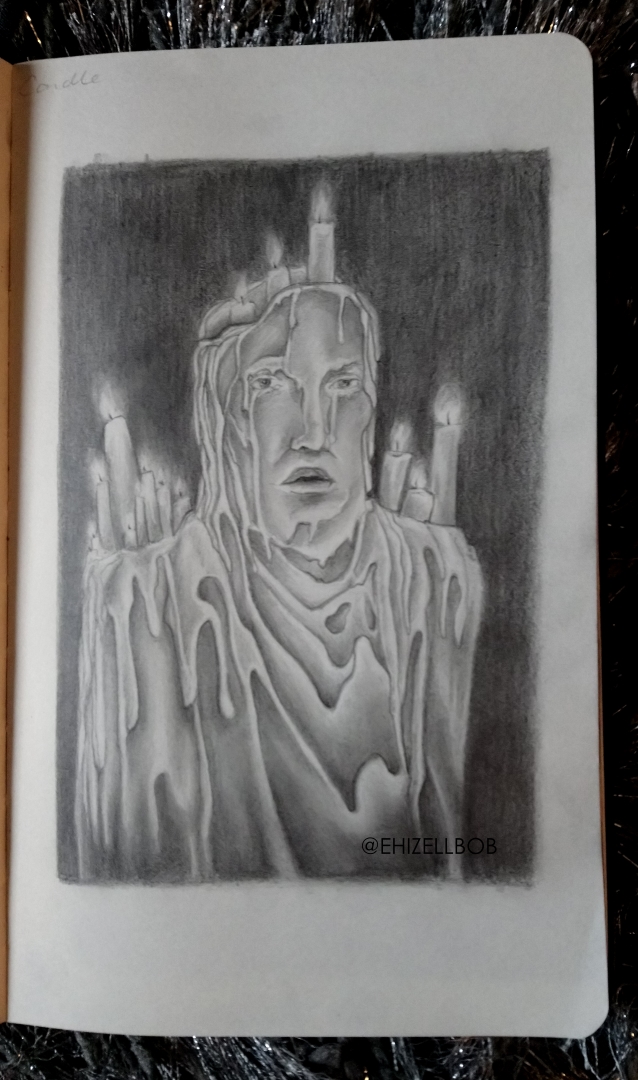 638x1080 ehizelloween original candle pencil drawing sophie leigh - Candle Pencil Drawing
