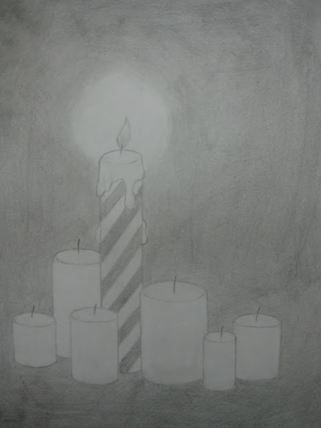465x620 pencil sketch photos of candles - Candle Pencil Drawing