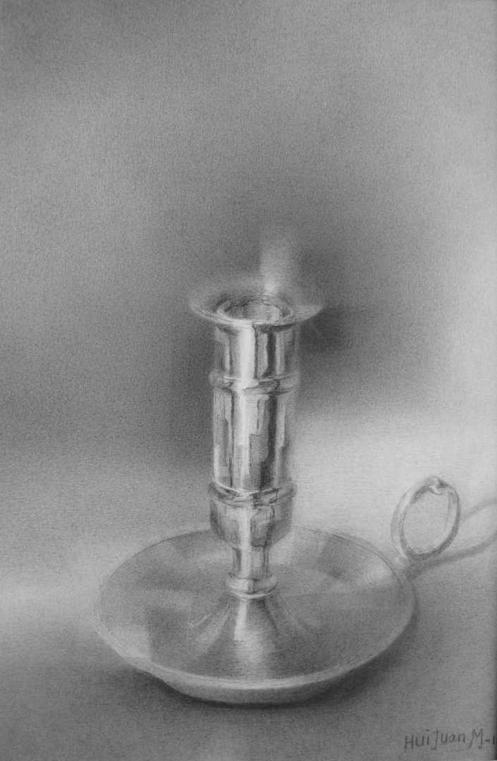 705x1080 sketch hui juan - Candle Pencil Drawing