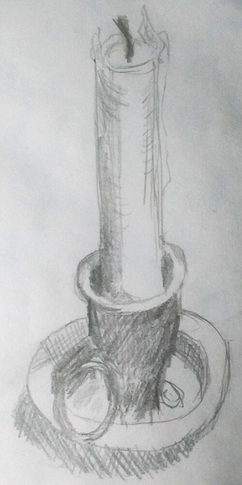 500x1000 The World's Newest Photos Of Candle And Drawing - Candle Pencil Drawing