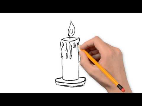 480x360 Candle Things Pencil To Draw Step - Candle Pencil Drawing