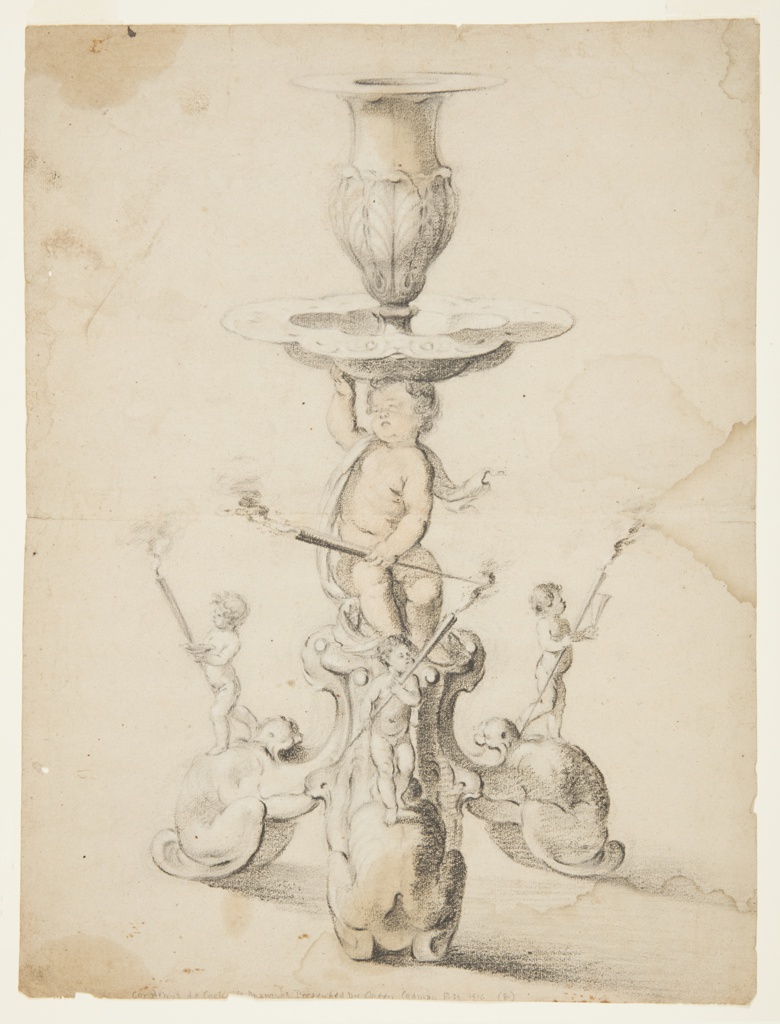 780x1024 Drawing, Design For A Candlestick, Objects Collection - Candlestick Drawing